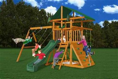 NEW QUALITY KIDS SWING SET LADDER ROCK WALL SLIDE JUNGLE GYM PLAYHOUSE 