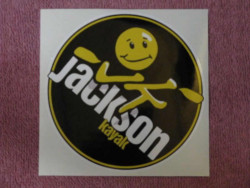 JACKSON KAYAK CANOE DECAL STICKER BOAT WHITE WATER FISHING PADDLE 