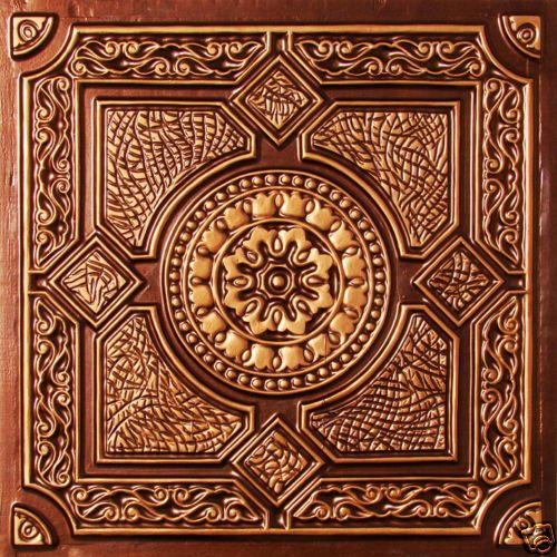 003 Antique Copper TIN Alternative PVC Ceiling Tiles  