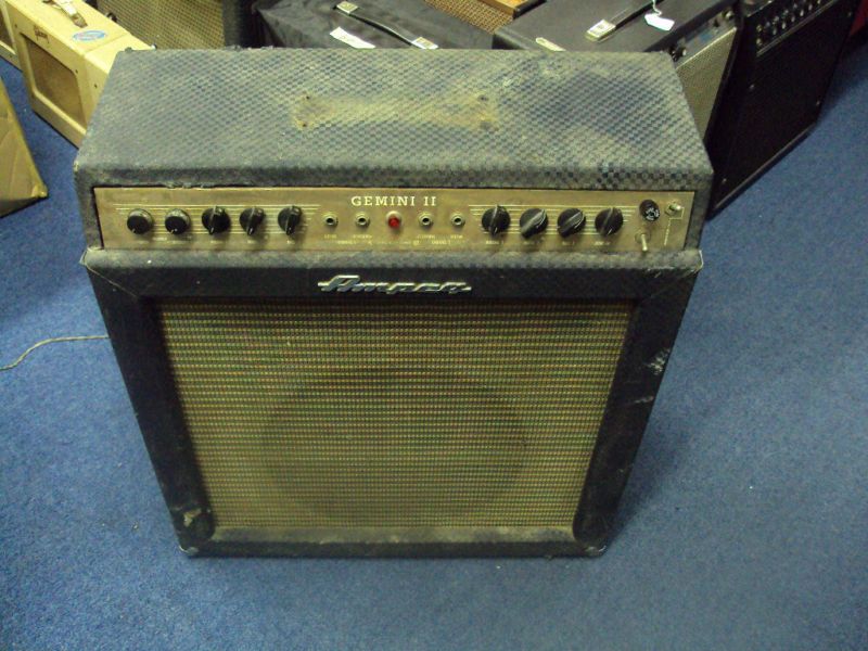 Ampeg Gemini II Model G 15 Guitar Amp Vintage 1960s  