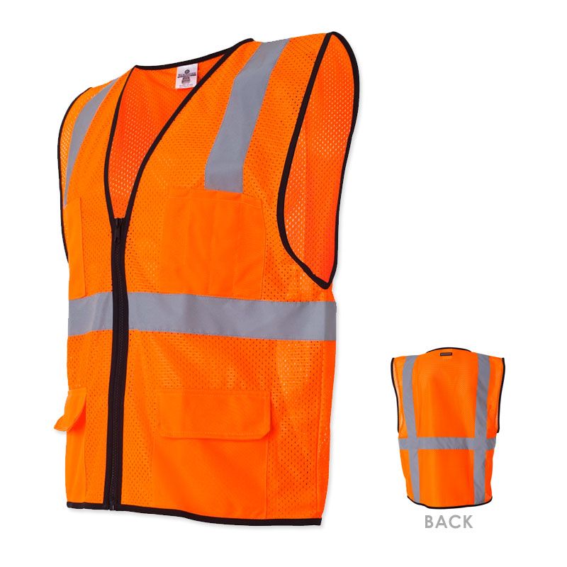   Vest Economy 6 Pocket Mesh S 5XL 1191 1192 ANSI Construction  