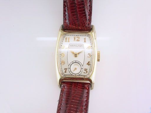 Vintage Antique Hamilton 14K Yellow Gold Filled Men’s Art Deco Wrist 