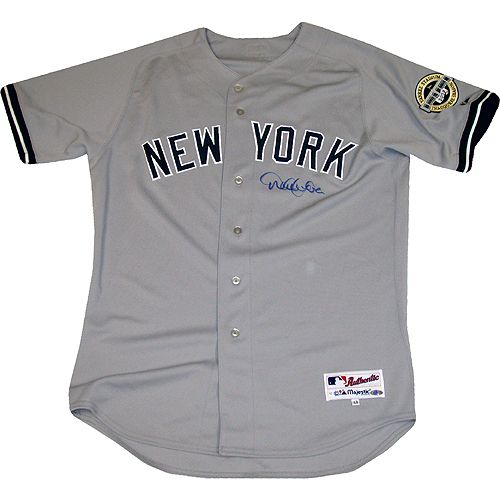   Signed Authentic Away Yankees Inaugural Season Jersey STEINER  