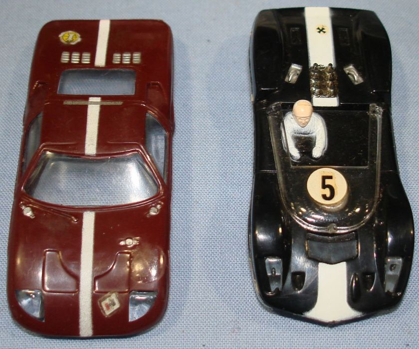   Thunder Jet 500 Slot Car Racing Black McLaren Elva Flame Thrower Body