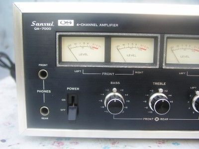 SANSUI QA 7000 4 CHANNEL AMPLIFIER CA3000 AU9500 AU111  