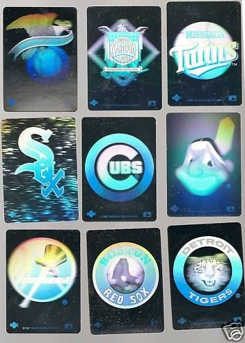 1991 Upper Deck Baseball Team Logo Holograms Set Scarce  