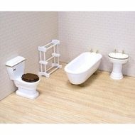   and Doug 2584 Doll House Bathroom Furniture 000772025843  