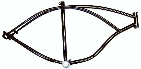 26 Black Beach Cruiser bicycle Frame.Beach Cruiser bike Frame.bike 