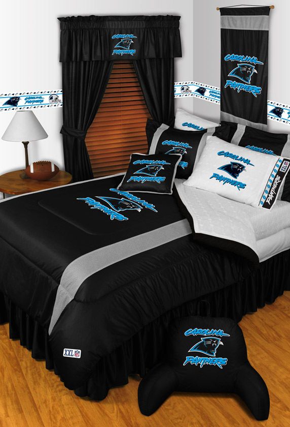 NFL CAROLINA PANTHERS ** SIDELINES ** BEDDING and BEDROOM DECOR  