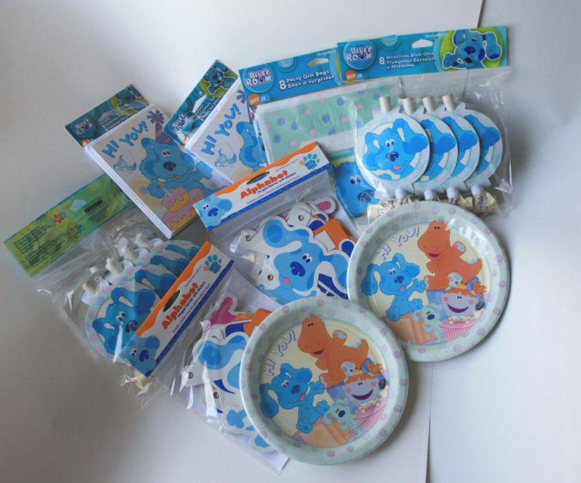 Blues Clues Birthday Party Supply 8 Packs SET for 16  