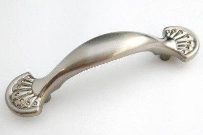 New Satin Nickel BRAINERD Fan Cabinet Pull Handle #5495  