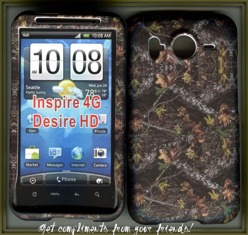 HTC Desire HD (UK, Canada) phone cover case camo stem multi  