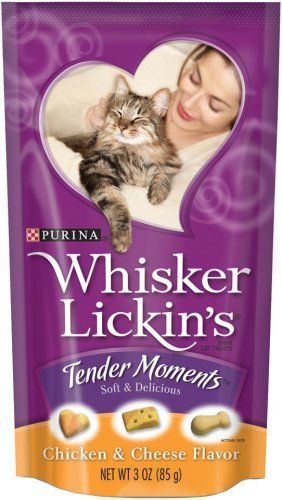   WHISKER LICKINS TENDER MOMENTS CHICKEN & CHEESE CAT TREATS FOOD  