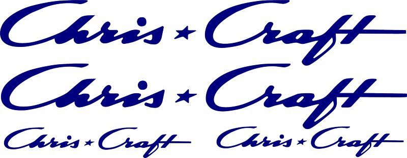 CHRIS CRAFT VINYL BOAT DECAL, RESTORATION.  