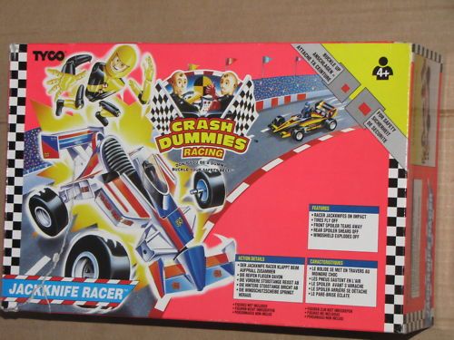 Tyco CRASH DUMMIES Europe Only SLICKS JACKKNIFE RACER  