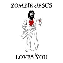   JESUS LOVES YOU horror Dawn Day of the dead Zombieland T Shirt  