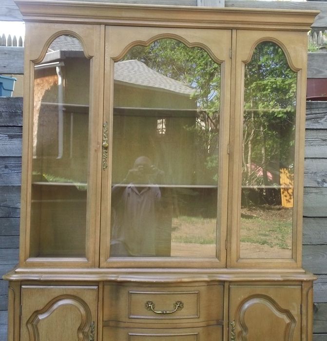 Solid Walnut Dining Room Set Vintage Antique Hutch Buffet Expanding 