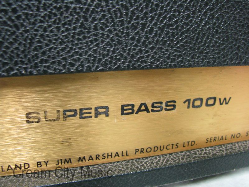 Vintage 1973 Marshall Super Bass Model 1990 Amp Clean  