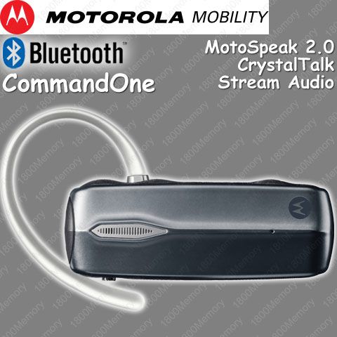 Motorola Command One Bluetooth Headset Elite iPhone 4 5  