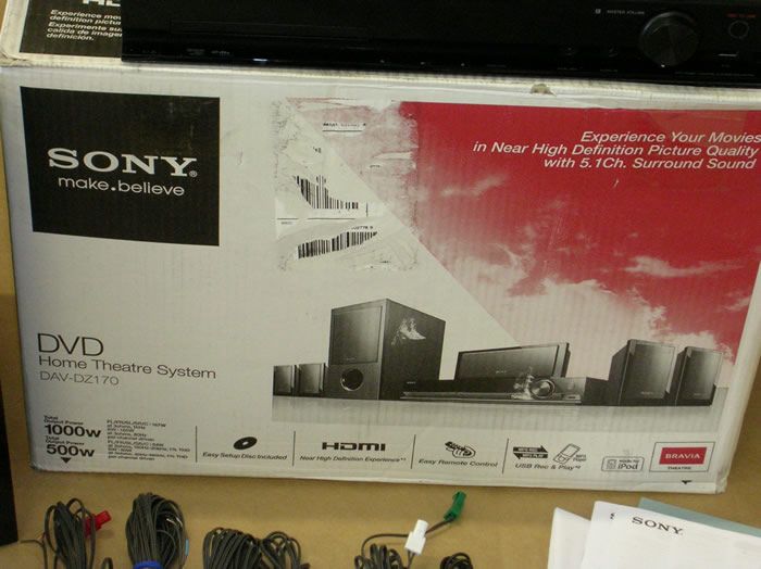 SONY BRAVIA SURROUND SOUND THEATER SYSTEM DVD 5.1 DAV DZ170 #3  