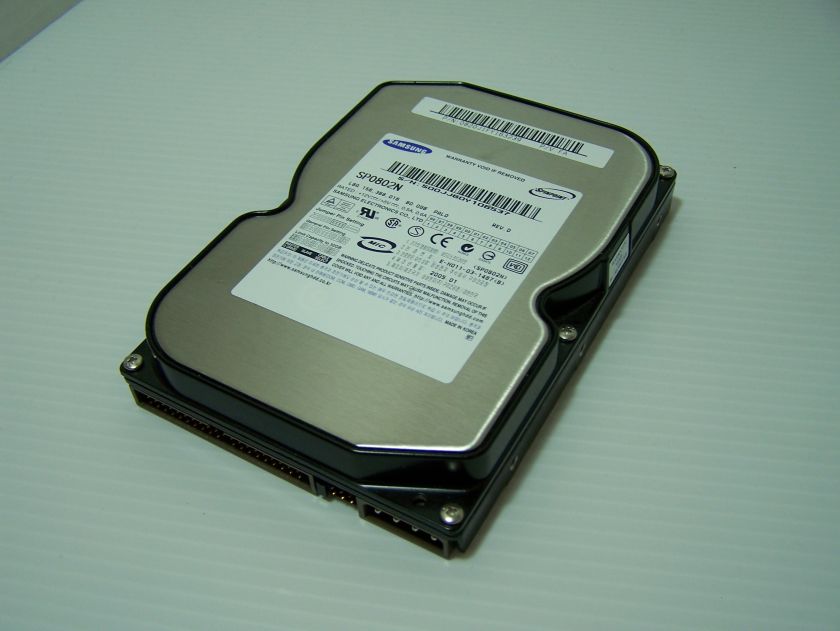 Samsung Spinpoint P80 80GB Hard drive PATA EIDE 7200 RPM 2M SP0802N 