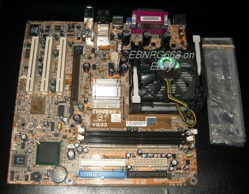 Emachine/FIC VG33 478 Motherboard +2.8G CPU+IO 23EM  