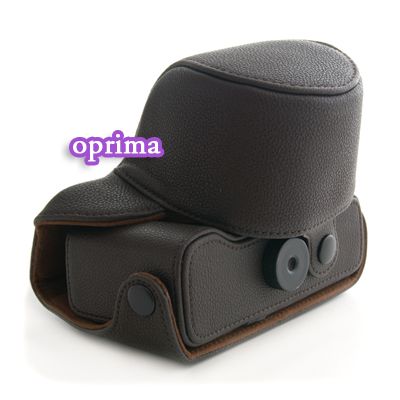 leather case Bag for Olympus PEN E PL2 EPL2 EPL 2 Brown  