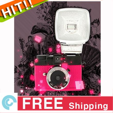 Lomo Diana En Rose Mini 35mm Film Camera w/ Flash NEW  