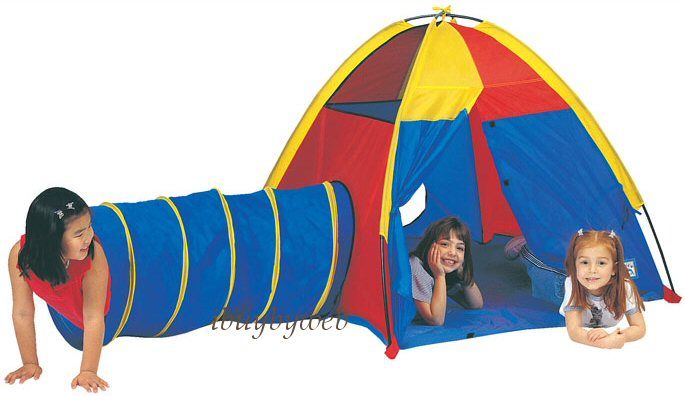 Kids Hide Me Nylon Play Tent & Tunnel Combination NEW  