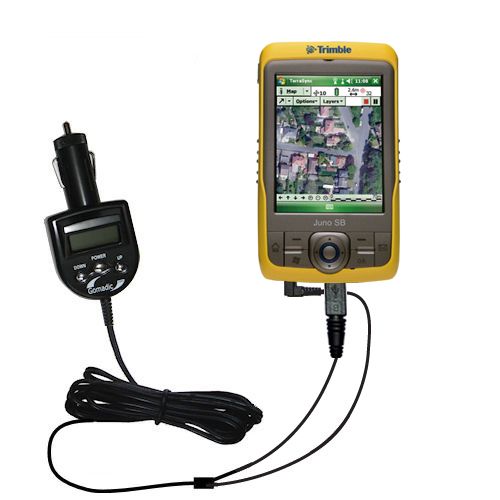 Car Charger FM Transmitter fits Trimble Juno SB  