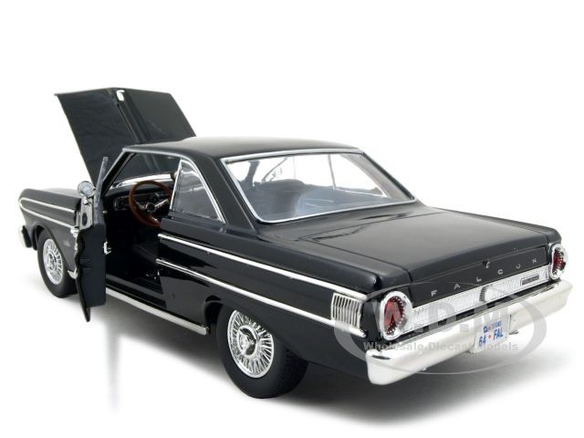 1964 FORD FALCON BLACK 118 DIECAST MODEL CAR  