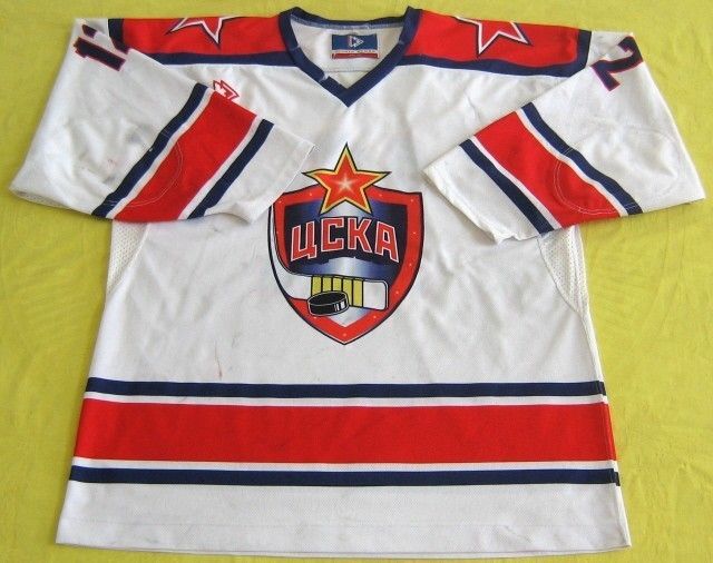 Original Red Army=CSKA GAME WORN Jersey #12/KAIT Russia/FREE SHIP IN 