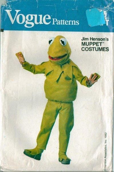   Hensons Sesame Street Muppet Childs Costume Sewing Pattern Halloween