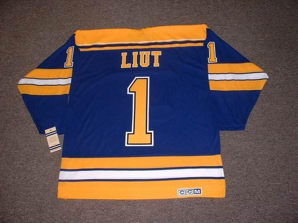 MIKE LIUT St. Louis Blues 1980 Vintage Jersey XL  