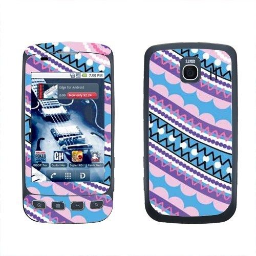   Sprint LG LS670 Optimus S V U Colorful Stripes Sticker Skin Cover Case