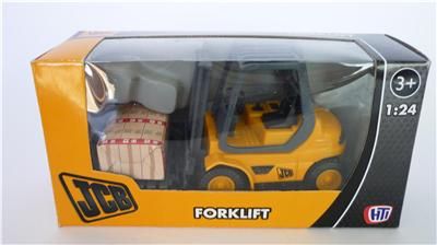 NEW TEAMSTERS BOYS TOY JCB ORANGE FORK LIFT TRUCK BOXED  