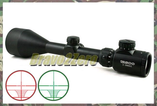 TASCO 3 9x56 RG Illuminated Rangefinder Rifle Scope  