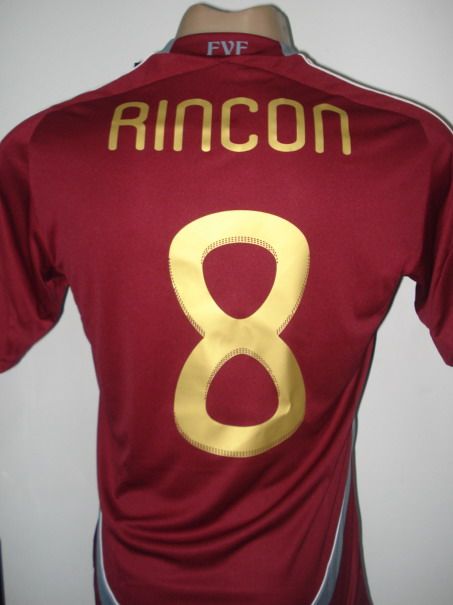 NEW 2011/12 VENEZUELA HOME SOCCER JERSEY RINCON #8  