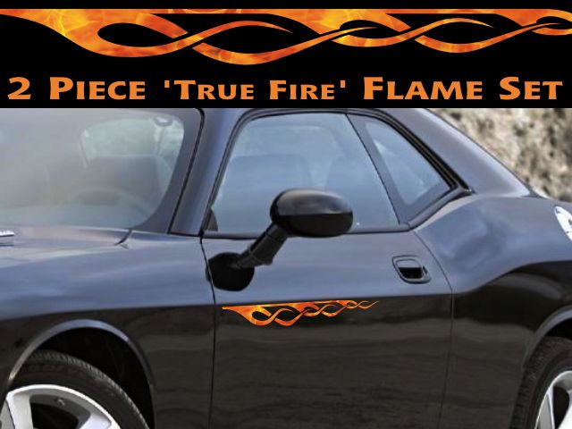   Flame decals for PT Cruiser HHR Mustang Camaro Mopar Ram 4x4  