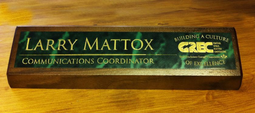   Office Christmas Gift   Personalized Desk Name Plate Custom Engraved