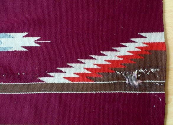 Antique NATIVE AMERICAN Rio Grande (?) blanket*  