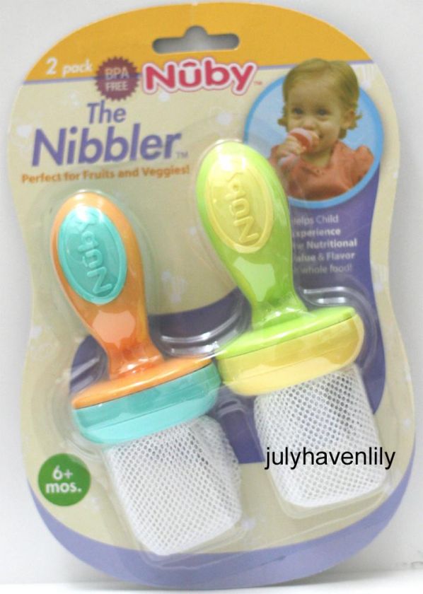 Nuby BPA Free Nibblers, 2 pk, Assort. Colors  