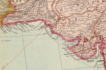 1912 Map India Turkey, Persia, Afghanistan & Turkestan  