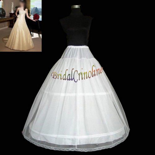 AU*Petite 2 HOOP BRIDAL PETTICOAT SLIP,bride of 5#C4  