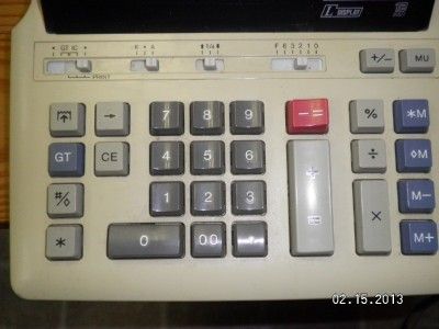 SHARP CORP. ELECTRONIC DESK CALCULATOR EL 2630GII 12 DIGIT NO.6D2877Y 