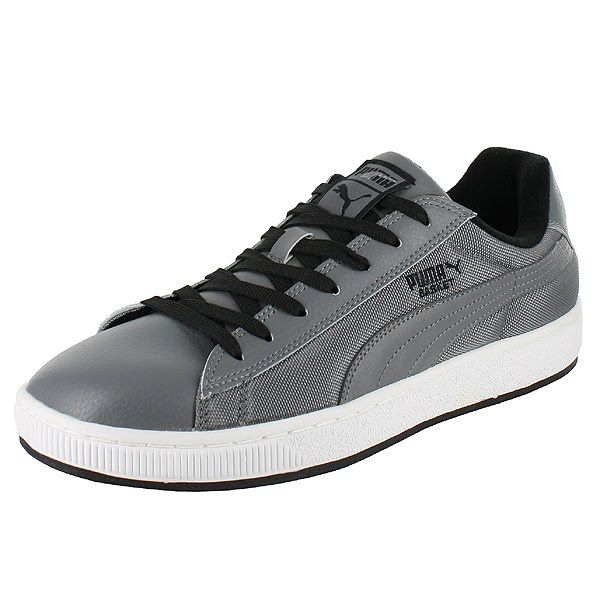 PUMA BASKET 2 GRAY BLACK MENS US SIZE 8, UK 7  