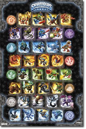 Skylanders Spyros Adventure Grid Game Poster  