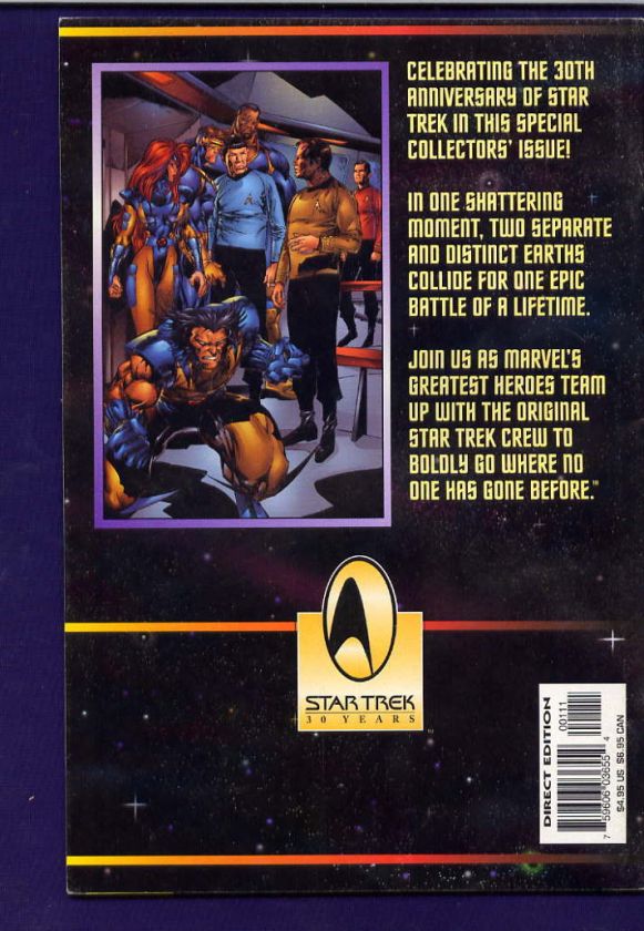 Uncanny x men Star trek Marvel graphic novel comic team  