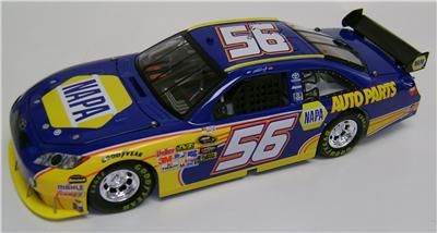 MARTIN TRUEX JR #56 NAPA CHAMPION SER 1/24 DIECAST 2010  