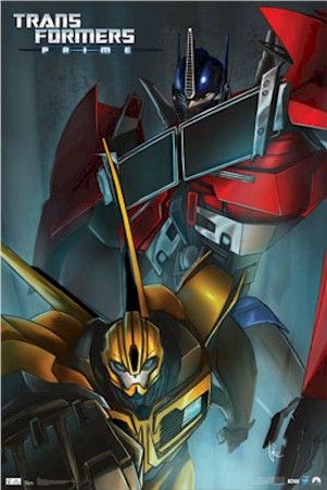   POSTER ~ TRANSFORMERS PRIME Optimus Bumblebee IDW Comic Book  